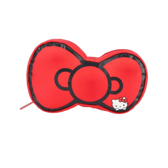 NWT Hello Kitty x LeSportsac 50th Anniversary Ribbon Cosmetic Clutch - Picture 1 of 5